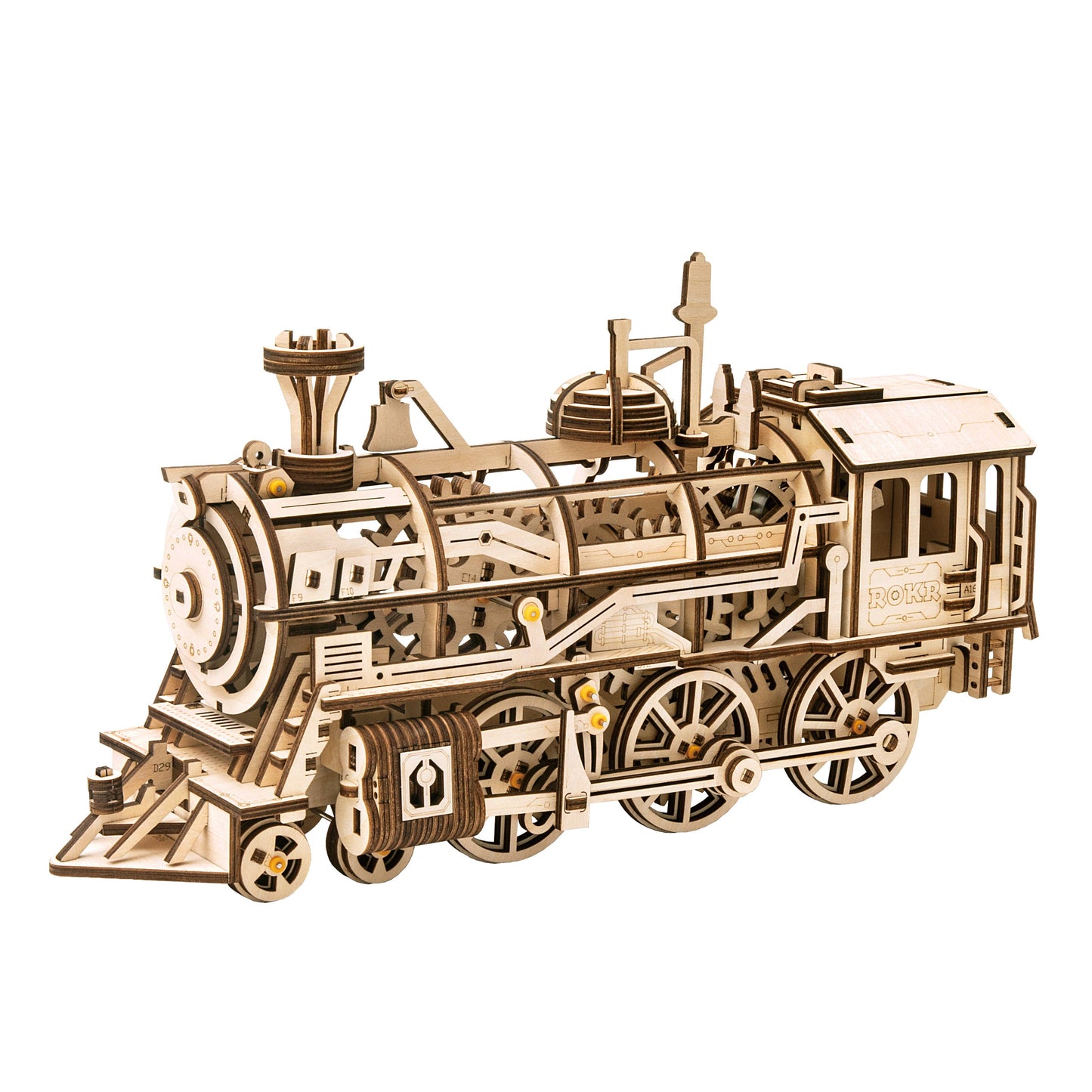 LK701 ROKR Locomotive Mechanical 3D Wooden Train Kit Model