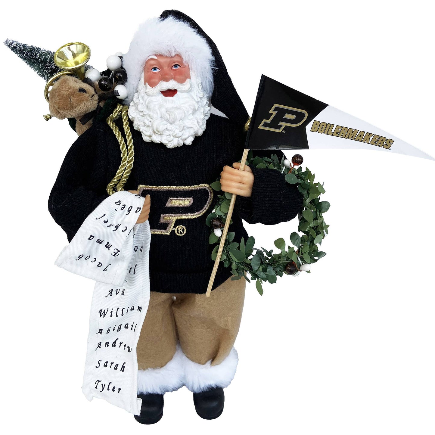 12" Purdue Boilermakers Proud Santa